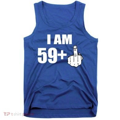 I Am 60 Middle Finger 60th Birthday Gift Tank Top