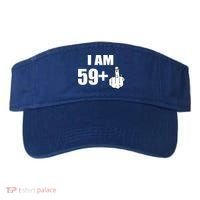 I Am 60 Middle Finger 60th Birthday Gift Visor thumb 0