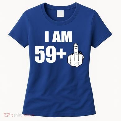 I Am 60 Middle Finger 60th Birthday Gift Women's T-Shirt