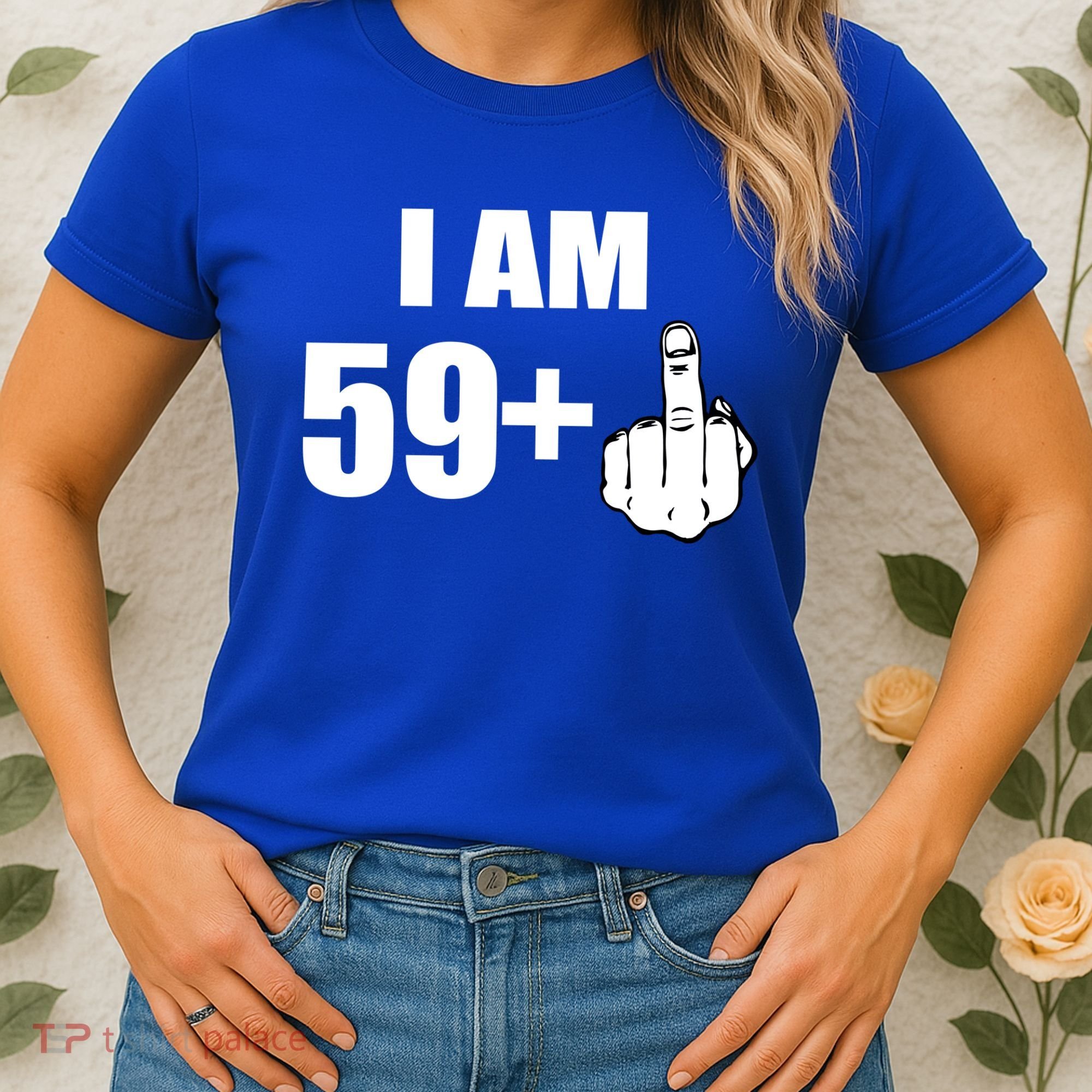 I Am 60 Middle Finger 60th Birthday Gift Women's T-Shirt