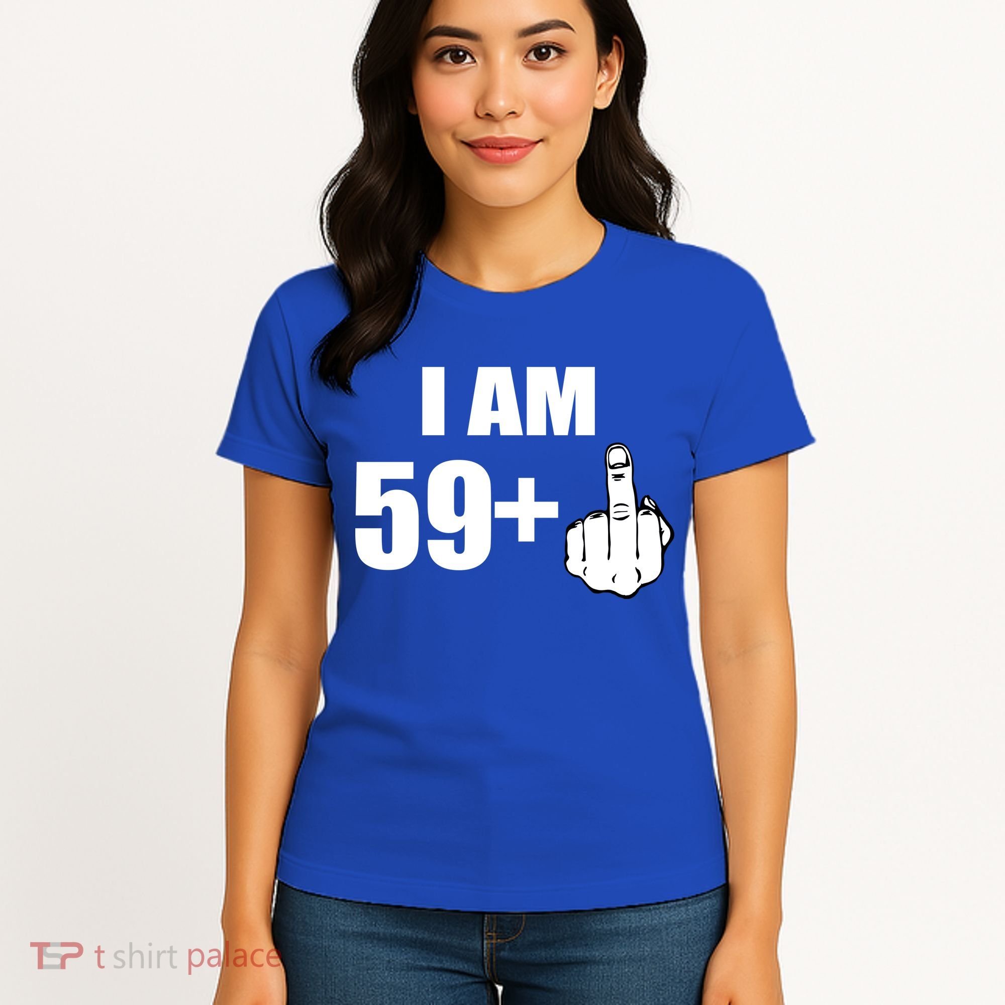 I Am 60 Middle Finger 60th Birthday Gift Women's T-Shirt