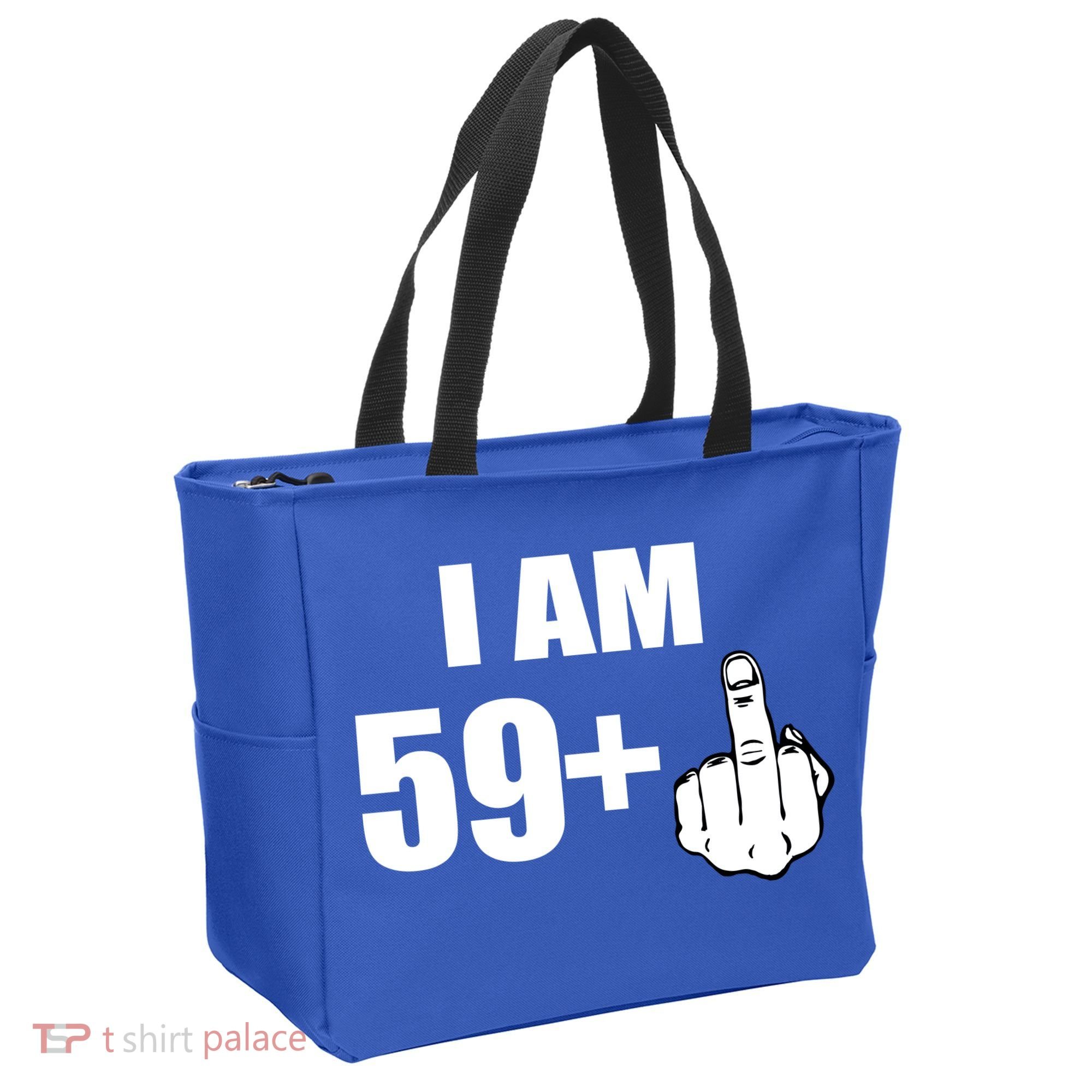 I Am 60 Middle Finger 60th Birthday Gift Tote Bag