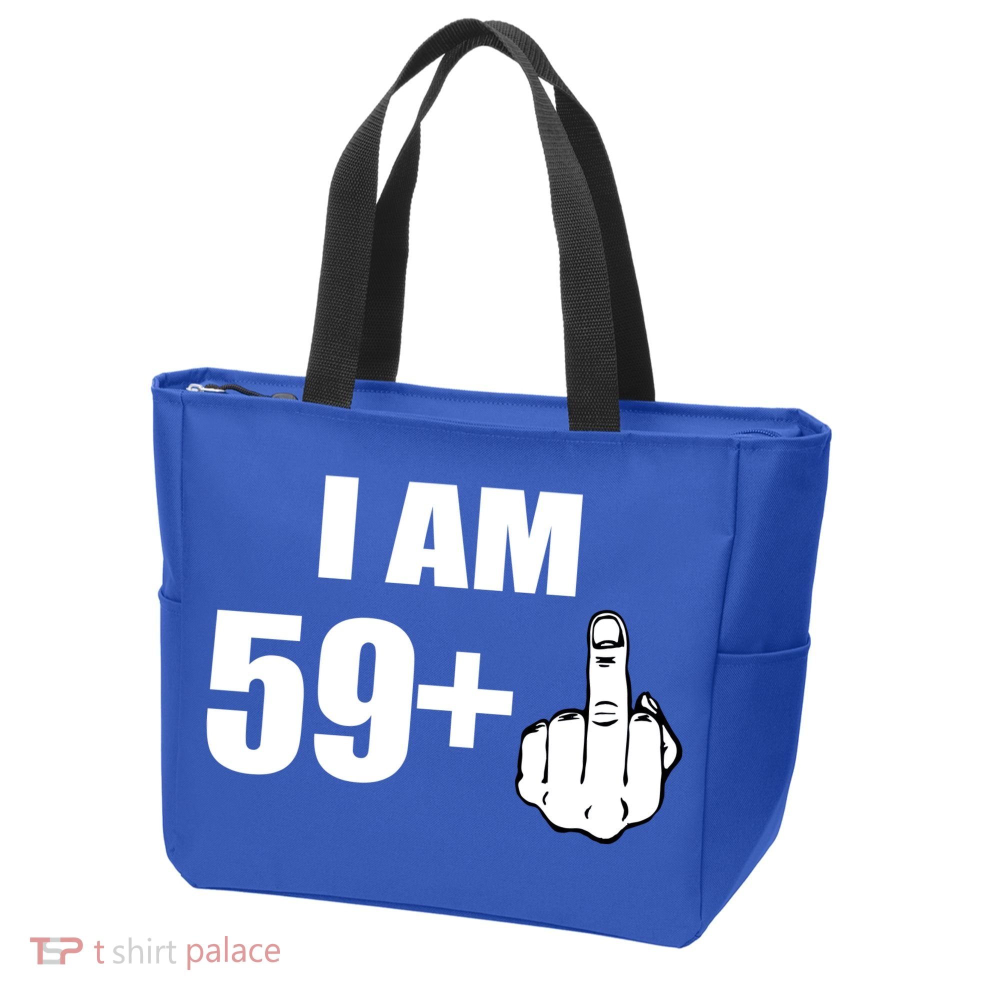 I Am 60 Middle Finger 60th Birthday Gift Tote Bag