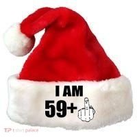 I Am 60 Middle Finger 60th Birthday Gift Santa Hat thumb 0