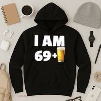 I Am 69 Plus Beer 70th Birthday Hoodie thumb 3
