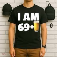 I Am 69 Plus Beer 70th Birthday T-Shirt thumb 6