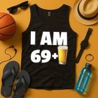 I Am 69 Plus Beer 70th Birthday Tank Top thumb 4