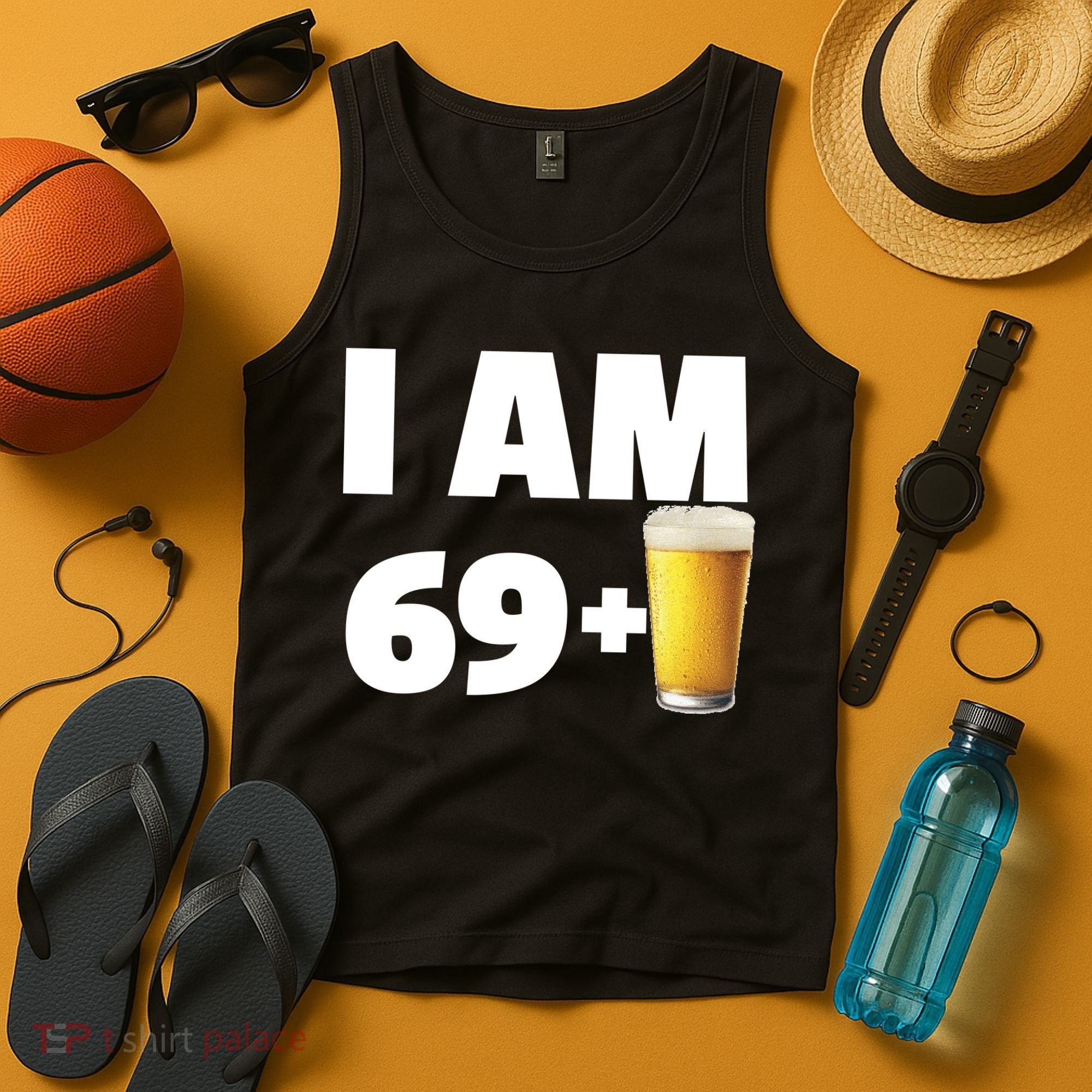 I Am 69 Plus Beer 70th Birthday Tank Top