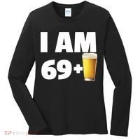 I Am 69 Plus Beer 70th Birthday Women's Long Sleeve Shirt thumb 0