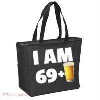 I Am 69 Plus Beer 70th Birthday Tote Bag thumb 2