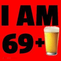 I Am 69 Plus Beer 70th Birthday Santa Hat thumb 1