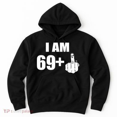 I Am 70 Middle Finger 70th Birthday Gift Hoodie