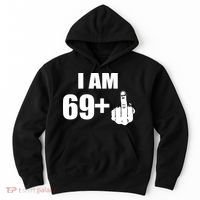 I Am 70 Middle Finger 70th Birthday Gift Hoodie thumb 0