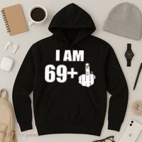 I Am 70 Middle Finger 70th Birthday Gift Hoodie thumb 3