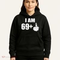 I Am 70 Middle Finger 70th Birthday Gift Hoodie thumb 5