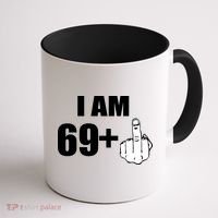 I Am 70 Middle Finger 70th Birthday Gift Coffee Mug thumb 1