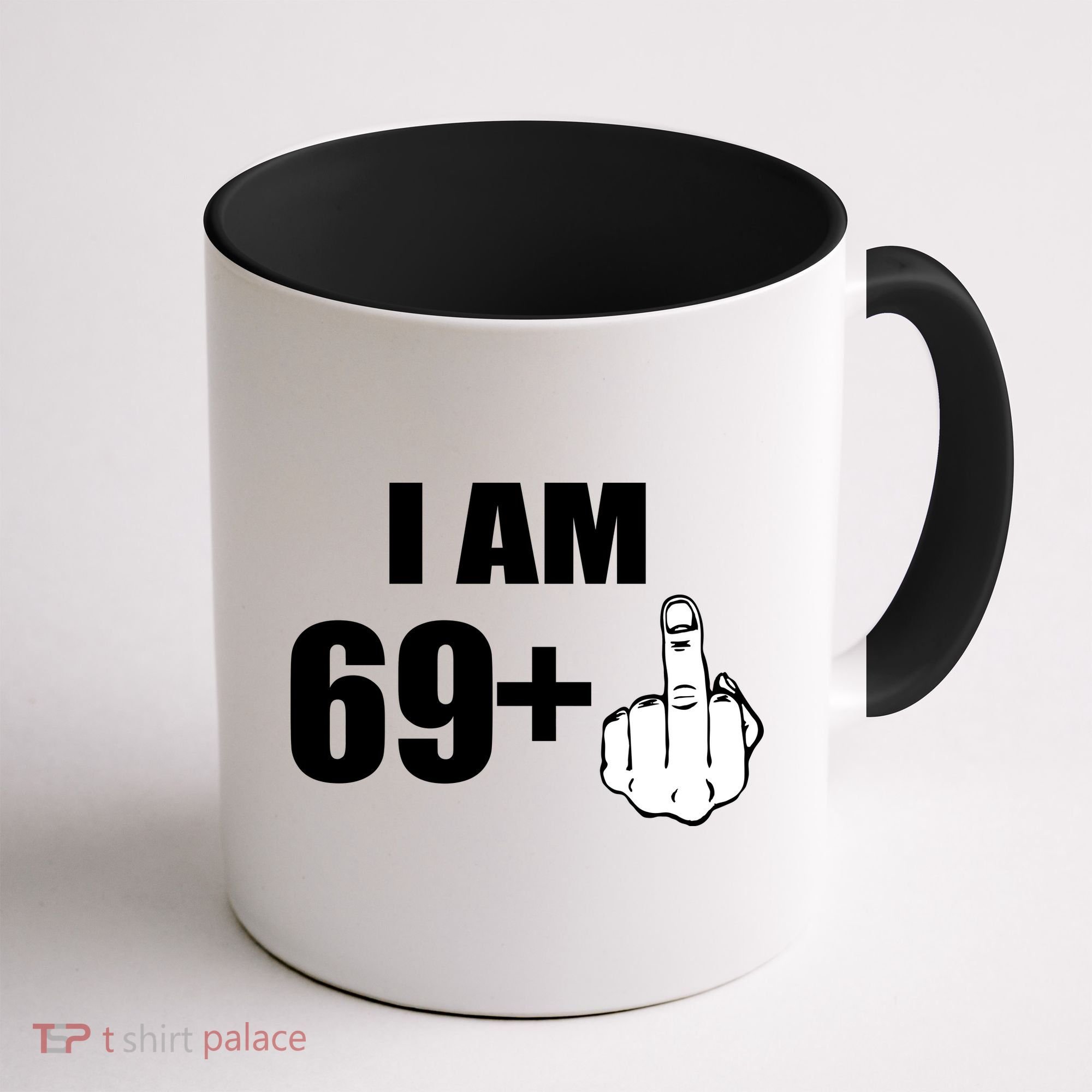 I Am 70 Middle Finger 70th Birthday Gift Coffee Mug