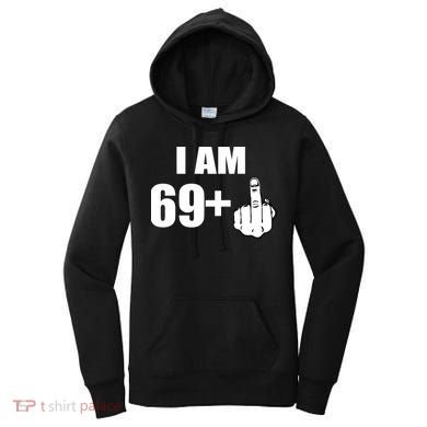I Am 70 Middle Finger 70th Birthday Gift Women's Hoodie