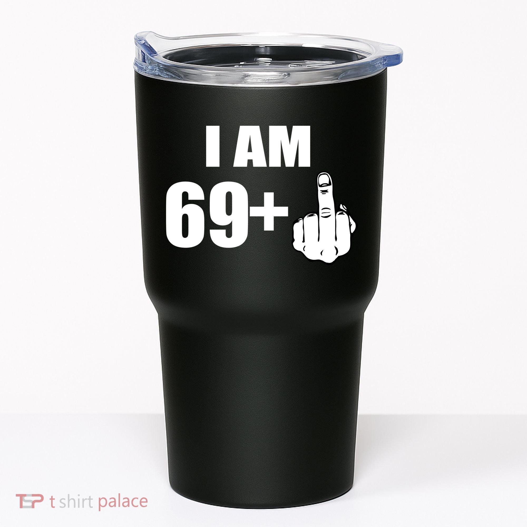 I Am 70 Middle Finger 70th Birthday Gift Tumbler