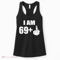 I Am 70 Middle Finger 70th Birthday Gift Women's Tank Top thumb 0