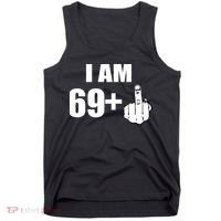 I Am 70 Middle Finger 70th Birthday Gift Tank Top thumb 0