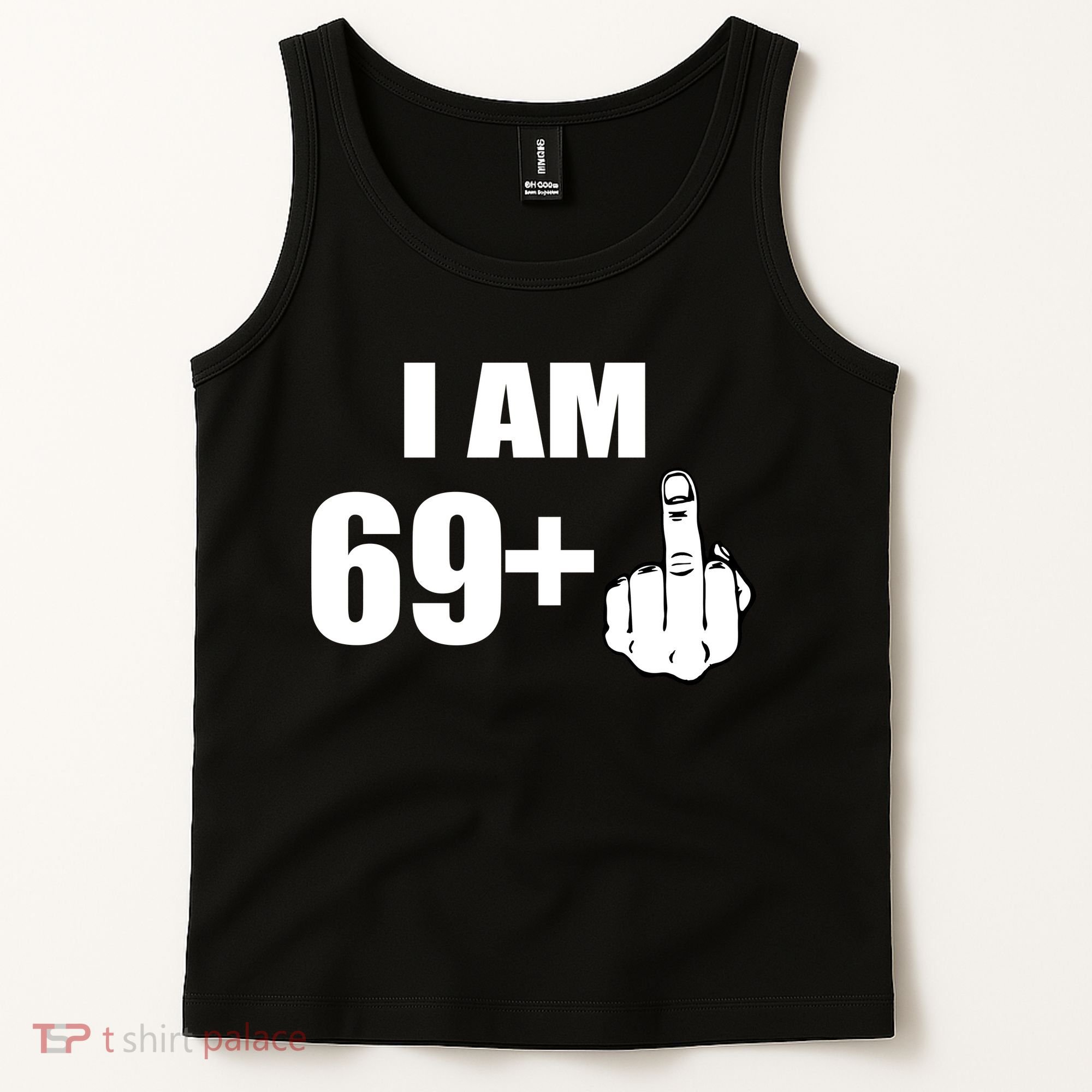 I Am 70 Middle Finger 70th Birthday Gift Tank Top