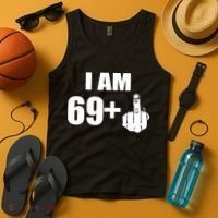 I Am 70 Middle Finger 70th Birthday Gift Tank Top thumb 4