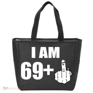 I Am 70 Middle Finger 70th Birthday Gift Tote Bag