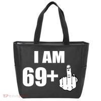 I Am 70 Middle Finger 70th Birthday Gift Tote Bag thumb 0