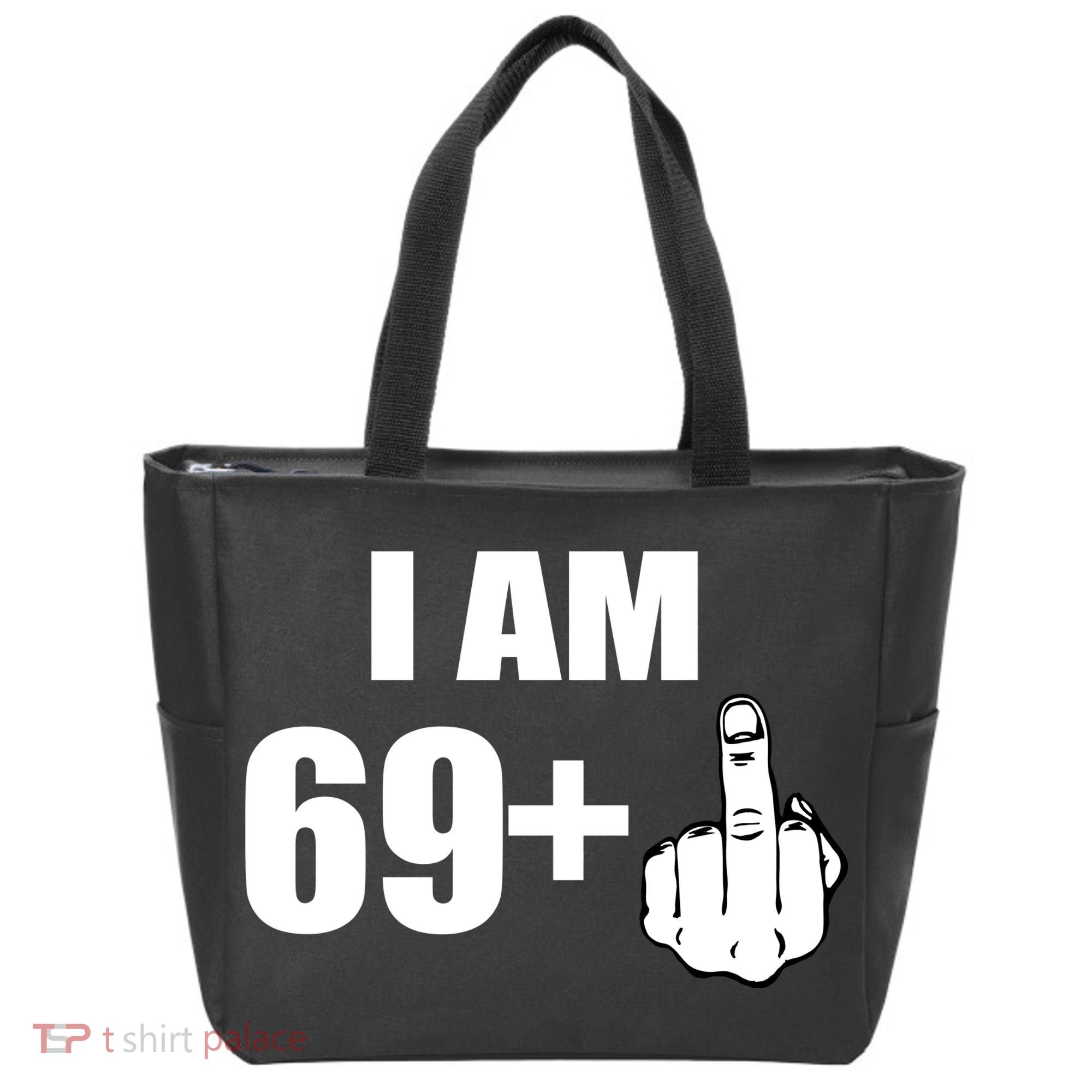 I Am 70 Middle Finger 70th Birthday Gift Tote Bag