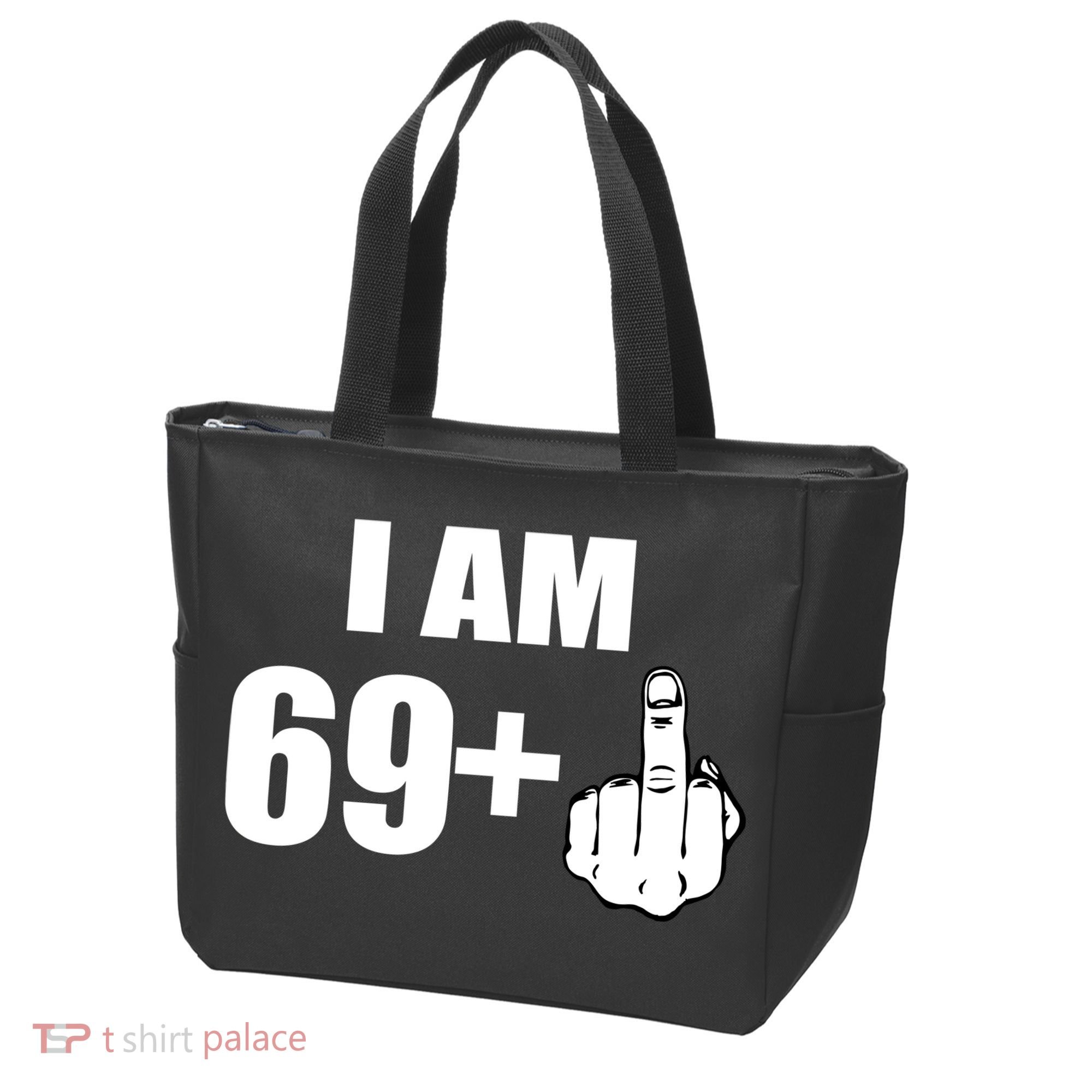 I Am 70 Middle Finger 70th Birthday Gift Tote Bag