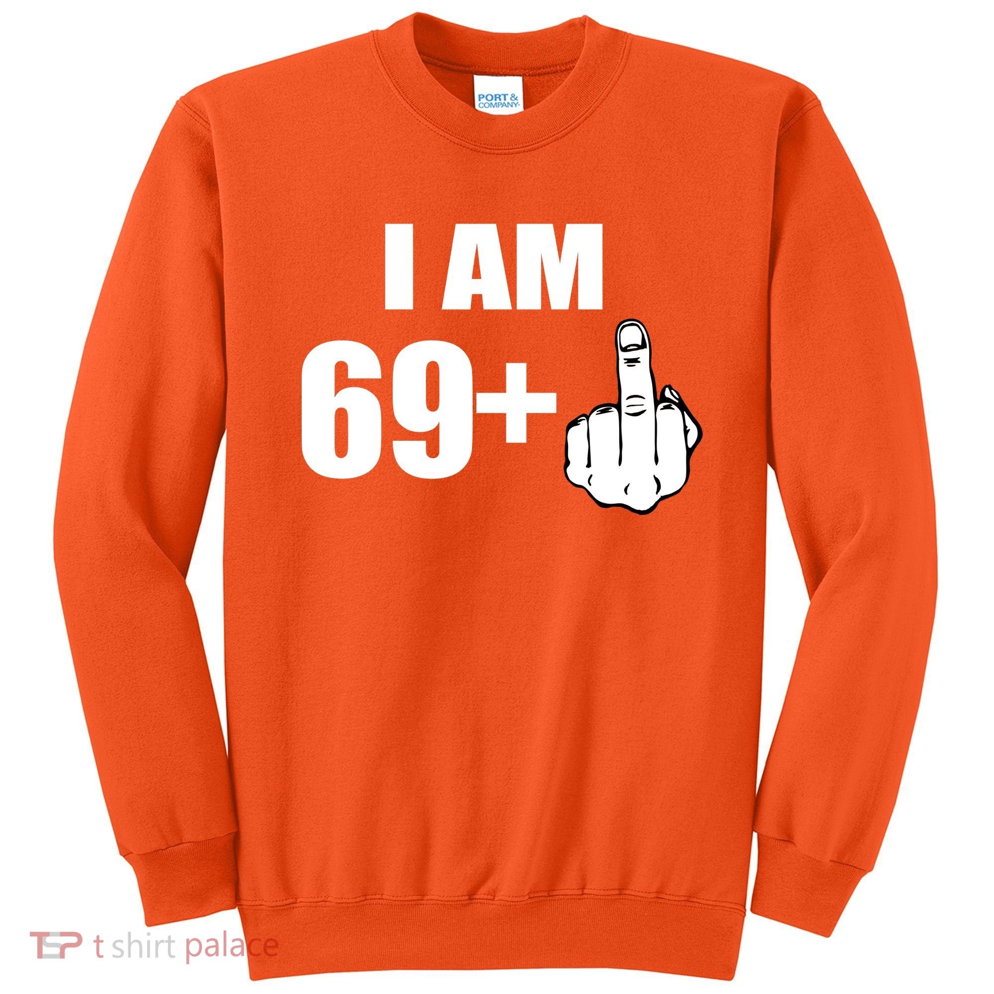 I Am 70 Middle Finger 70th Birthday Gift Sweatshirt