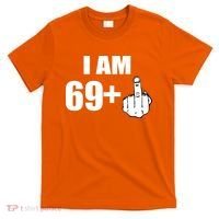 I Am 70 Middle Finger 70th Birthday Gift T-Shirt thumb 0
