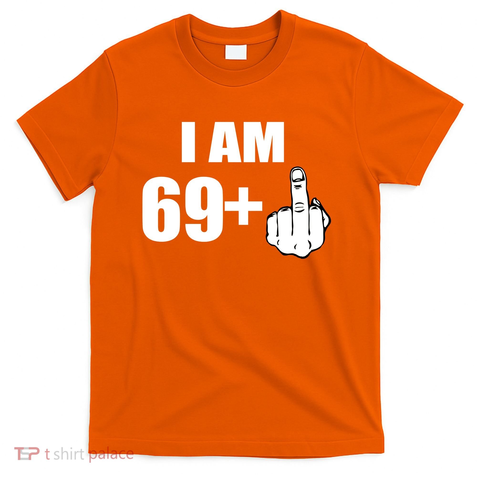 I Am 70 Middle Finger 70th Birthday Gift T-Shirt