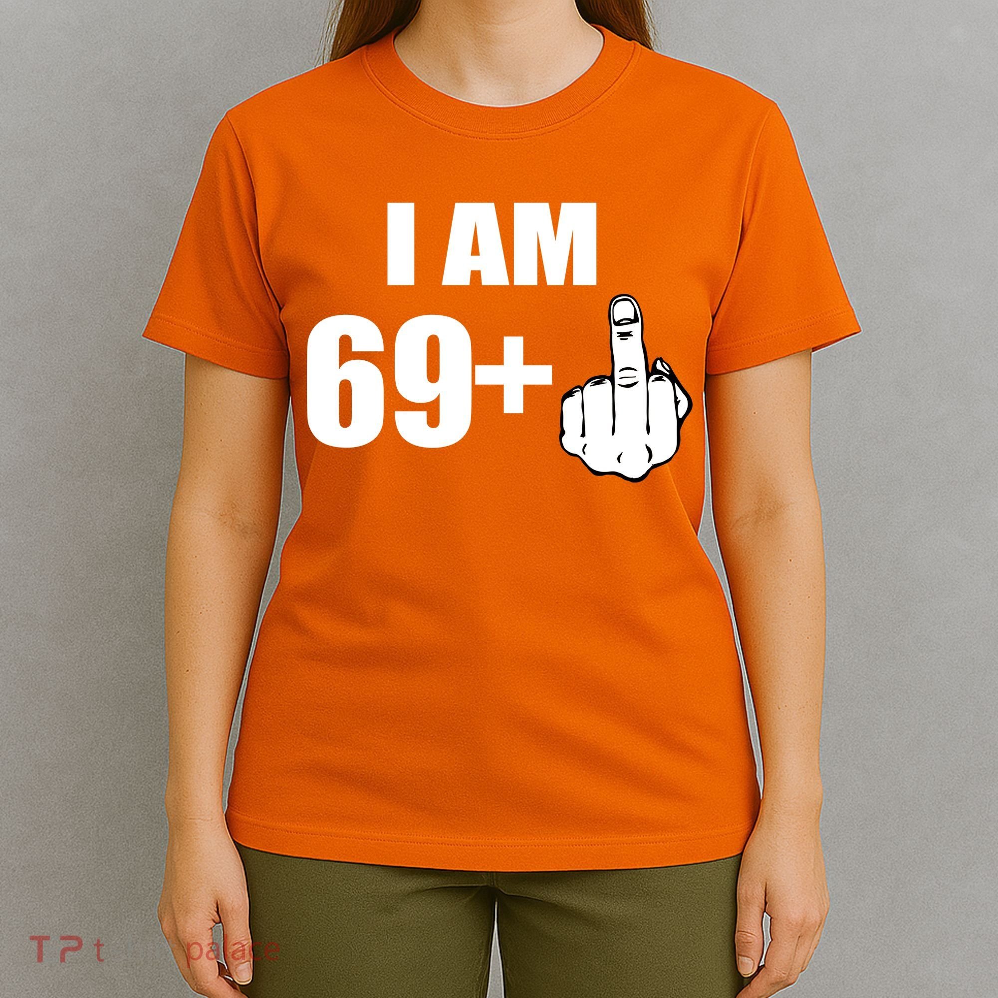 I Am 70 Middle Finger 70th Birthday Gift T-Shirt
