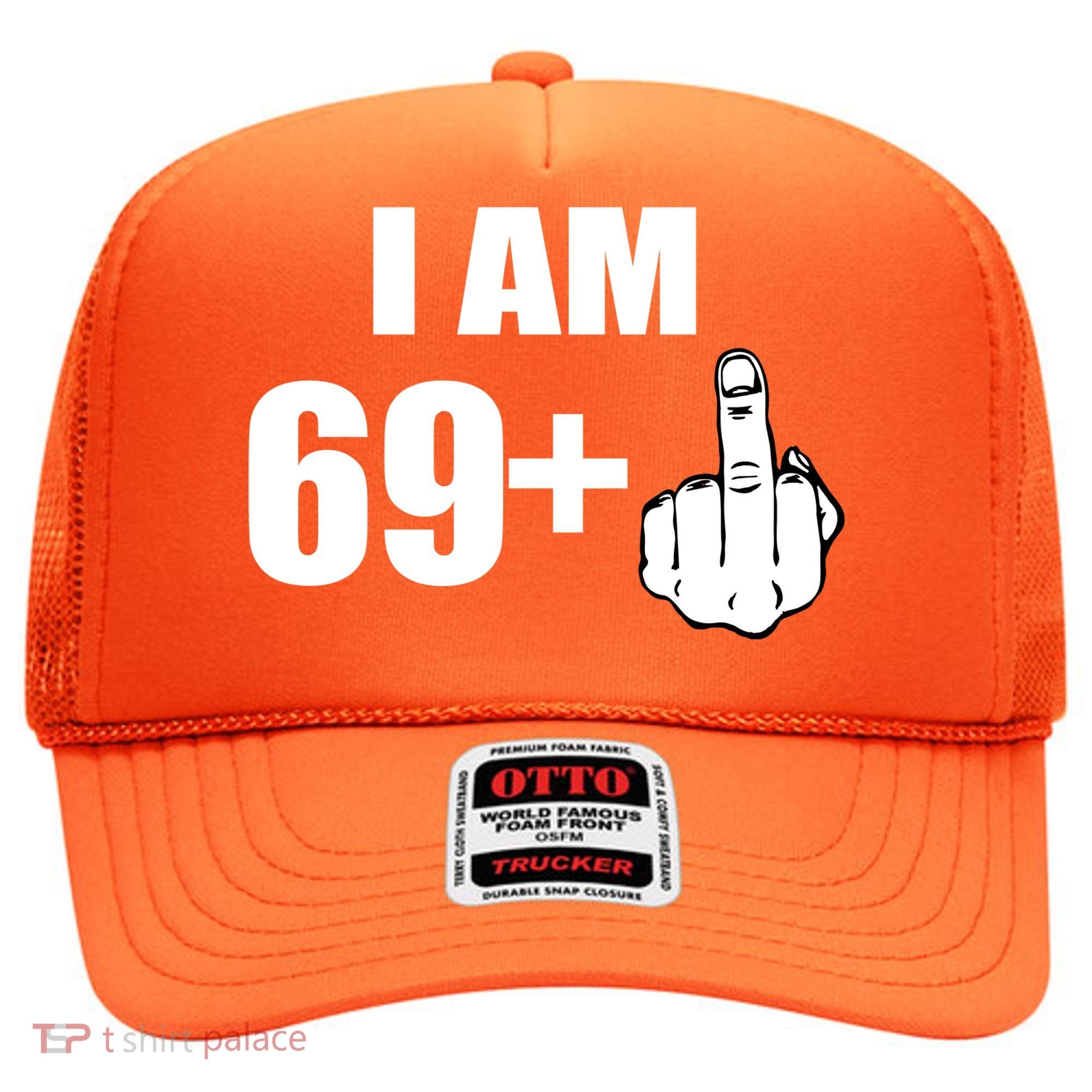 I Am 70 Middle Finger 70th Birthday Gift Hat