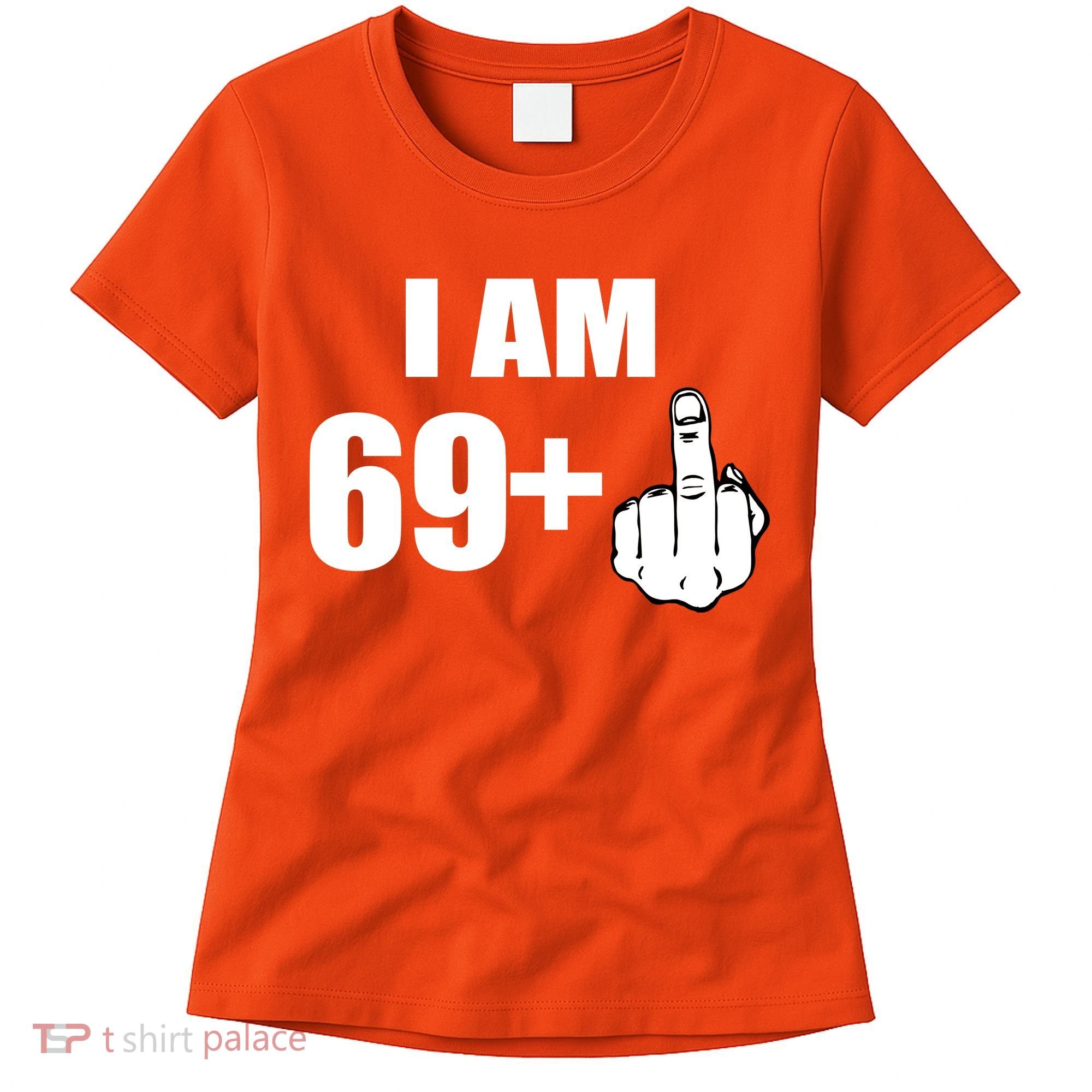 I Am 70 Middle Finger 70th Birthday Gift Women's T-Shirt