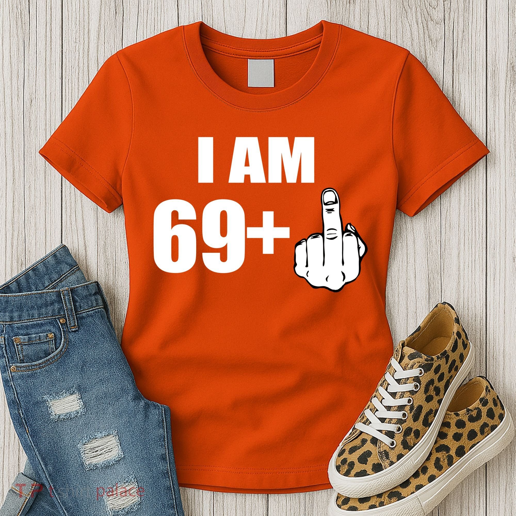 I Am 70 Middle Finger 70th Birthday Gift Women's T-Shirt