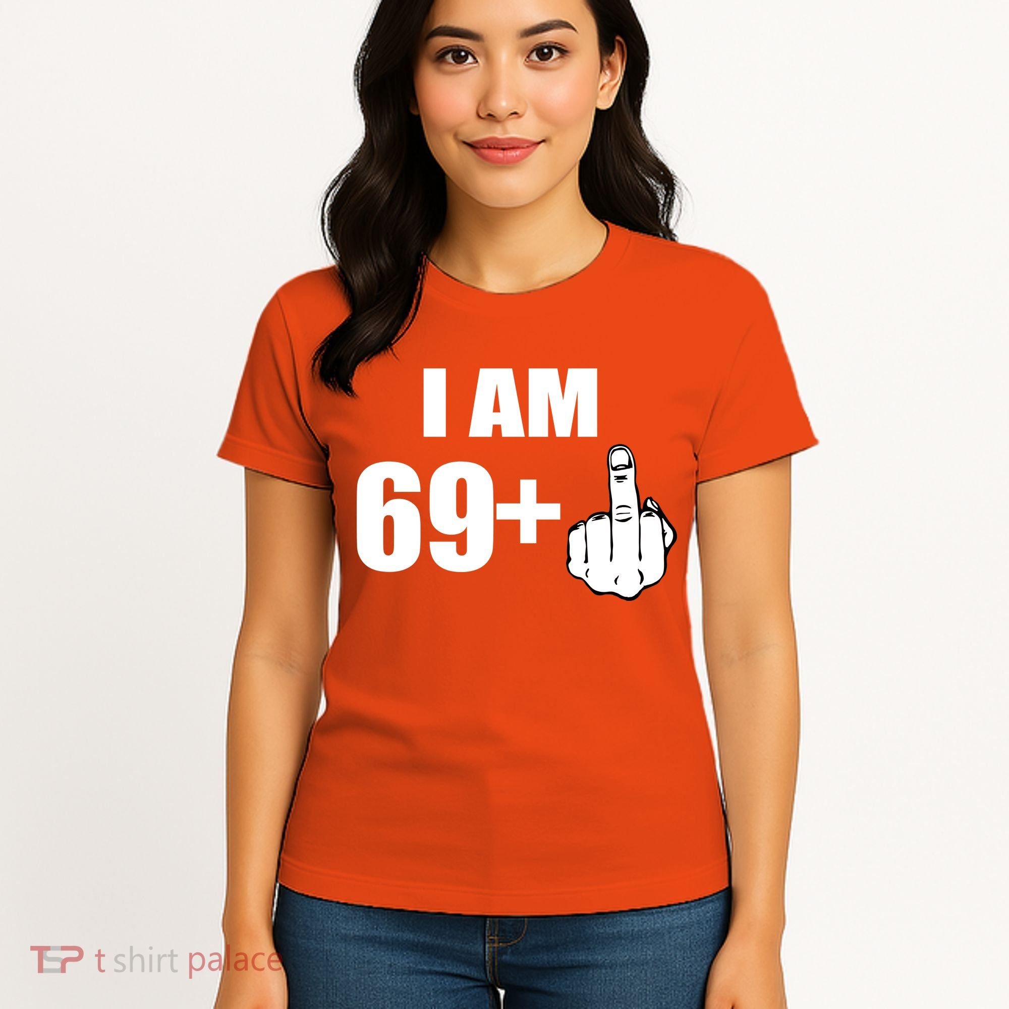 I Am 70 Middle Finger 70th Birthday Gift Women's T-Shirt