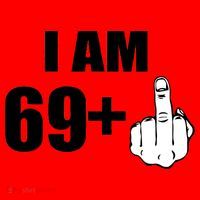 I Am 70 Middle Finger 70th Birthday Gift Santa Hat thumb 1