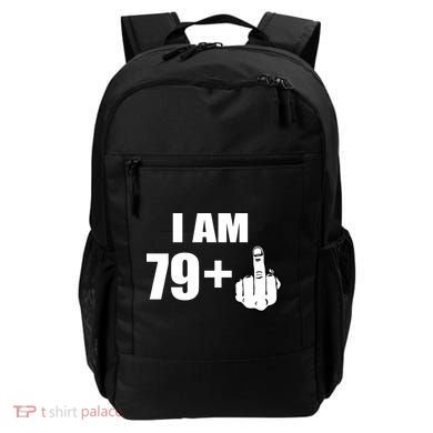 I Am 80 Middle Finger 80th Birthday Gift Backpack