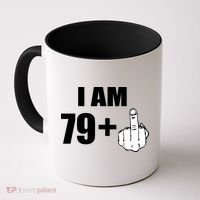 I Am 80 Middle Finger 80th Birthday Gift Coffee Mug thumb 0