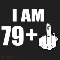I Am 80 Middle Finger 80th Birthday Gift Beanie thumb 2