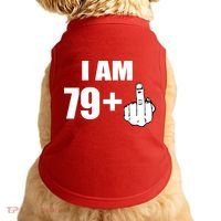 I Am 80 Middle Finger 80th Birthday Gift Doggie Tank thumb 0