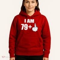 I Am 80 Middle Finger 80th Birthday Gift Hoodie thumb 5