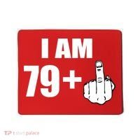 I Am 80 Middle Finger 80th Birthday Gift Mousepad thumb 0