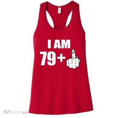 I Am 80 Middle Finger 80th Birthday Gift Women's Tank Top