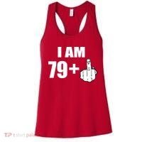 I Am 80 Middle Finger 80th Birthday Gift Women's Tank Top thumb 0