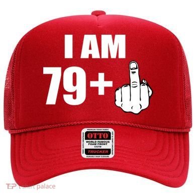 I Am 80 Middle Finger 80th Birthday Gift Hat