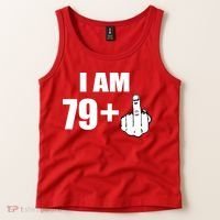 I Am 80 Middle Finger 80th Birthday Gift Tank Top thumb 2